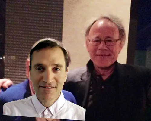 With Graham Hancock backstage at consciousness conference